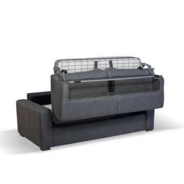 Divano letto 3 posti Flash tessuto Roma06 colore camel 199x98x84h