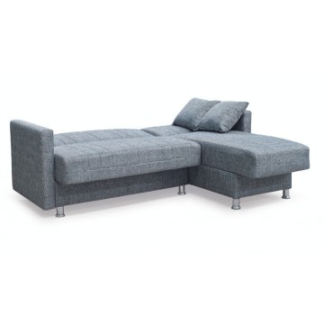 Divano letto Oasis con penisola doppio contenitore Oasis grigio chiaro 200x134x80H Divano letto Oasis con penisola doppio contenitore Oasis grigio chiaro 200x134x80H