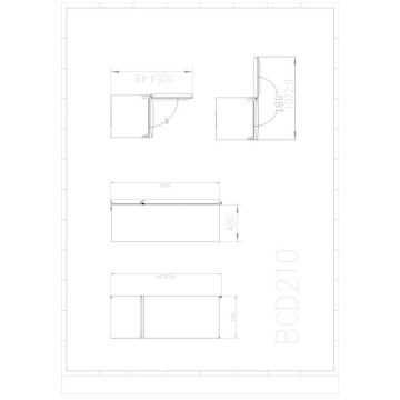 Frigorifero libera installazione doppia porta 204 litri Master Kitchen MKRF241D55ESWH bianco classe E
