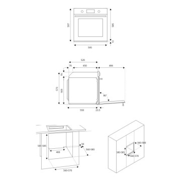 Forno incasso multifunzione elettrico Bertazzoni La Germania F6011MODPLX inox classe A++