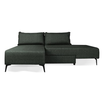 Divano 3 posti modulare con chaise longue trasformabile in letto Armada verde oliva 290x85x75H