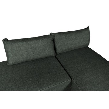 Divano 3 posti modulare con chaise longue trasformabile in letto Armada verde oliva 290x85x75H