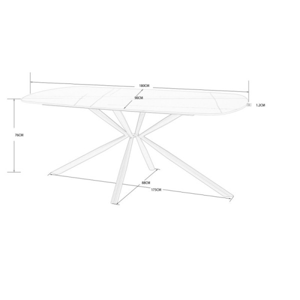 tavolo ceramica nero