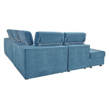 Divano letto con contenitore reversibile verde acqua - Lughen