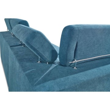 Divano letto con contenitore reversibile verde acqua - Lughen