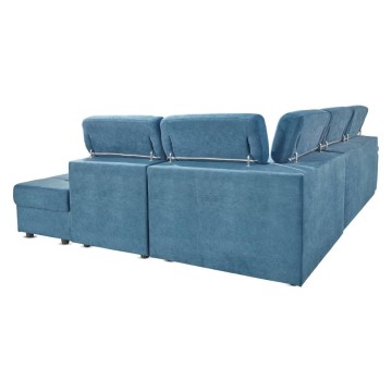 Divano letto con contenitore reversibile verde acqua - Lughen