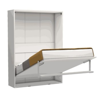 Letto matrimoniale a scomparsa Loft bianco 152x44x208H