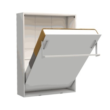 Letto matrimoniale a scomparsa Loft bianco 152x44x208H