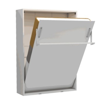 Letto matrimoniale a scomparsa Loft bianco 152x44x208H
