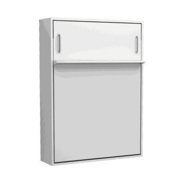 Letto matrimoniale a scomparsa Loft bianco 152x44x208H