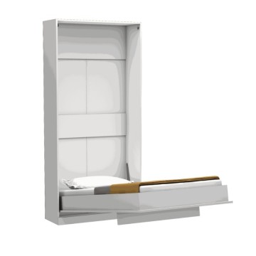 Letto singolo a scomparsa Happy bianco 104x38x221H