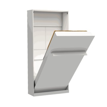 Letto singolo a scomparsa Happy bianco 104x38x221H