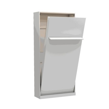 Letto singolo a scomparsa Happy bianco 104x38x221H
