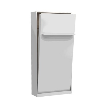 Letto singolo a scomparsa Happy bianco 104x38x221H