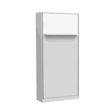 Letto singolo a scomparsa Happy bianco 104x38x221H
