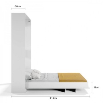 Letto matrimoniale a scomparsa Primer bianco 164x38x221H