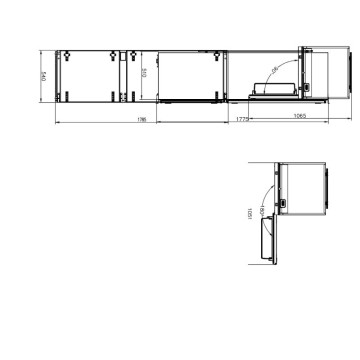 Frigorifero combinato da incasso 271 litri Master Kitchen MKRF320ISTF classe F