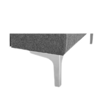 Divano angolare destro tessuto beige Dina con bracciolo porta oggetti 218X172X87H