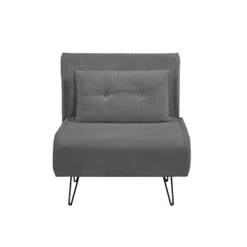 Poltrona letto Quarzo senza braccioli colore grigio scuro