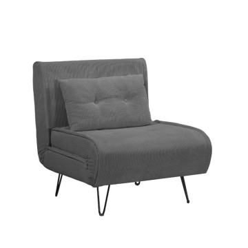 Poltrona letto Quarzo senza braccioli colore grigio scuro