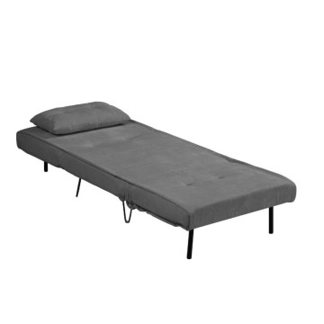 Poltrona letto Quarzo senza braccioli colore grigio scuro
