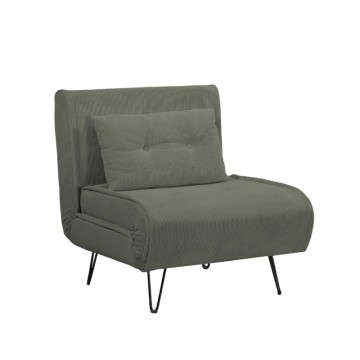 Poltrona letto Quarzo senza braccioli colore verde muschio