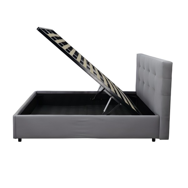letto singolo grigio chiaro ToscoHome