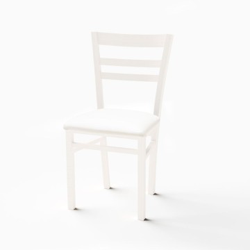 Sedia Cromica bianco opaco