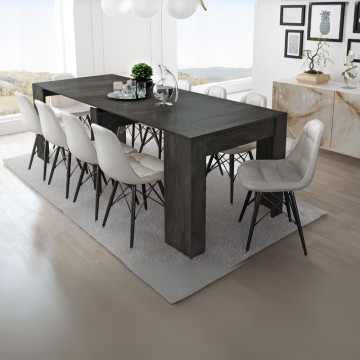 Consolle allungabile colore ossido Luka 90x51,6x76,6H