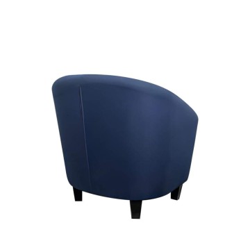 Poltrona Halong tessuto blu