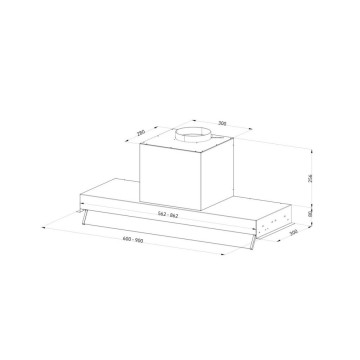 Cappa sottopensile inox classe D - Samet Kripto60 | Toscohome