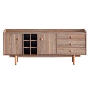 Madia 2 ante e 3 cassetti con vani a giorno rovere miele Dolce 206x45x85H