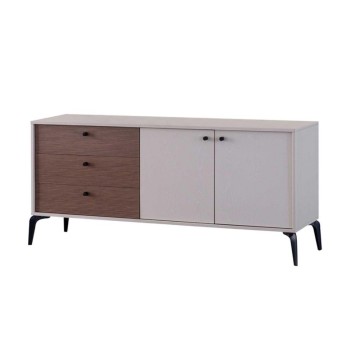 Madia 2 ante e 3 cassetti Piedra colore beige e kaplan 173.3x45x79H