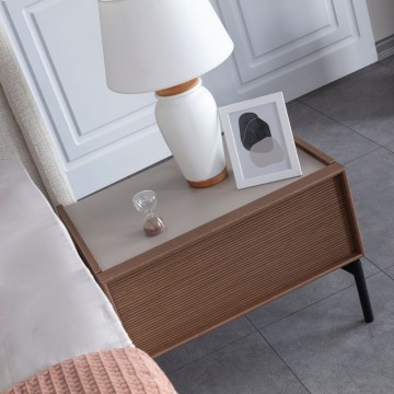 Camera da letto con letto contenitore e armadio con specchi Vega