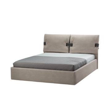 Camera da letto con letto contenitore e armadio con specchi Vega