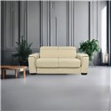 Divano Letto 2 posti in tessuto crema Mercurio 194x83x97H