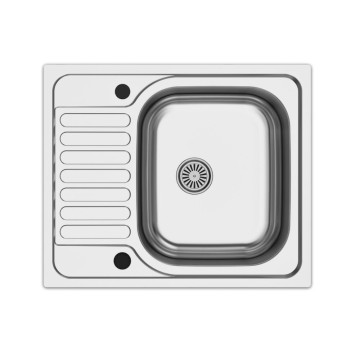 Cucinino120 bianco larice con lavello e piano cottura vetroceramica 120x60x85H