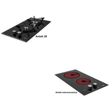 Cucinino80 bianco larice con lavello e piano cottura vetroceramica 80x60x85H