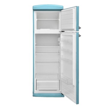 Frigorifero doppia porta Atlantic ATBM346BL 311 LT classe F in blue retrò