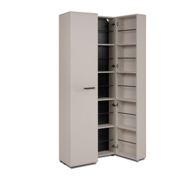 Scarpiera cashmere 2 ante con scomparti Lugo02A 74x34x181