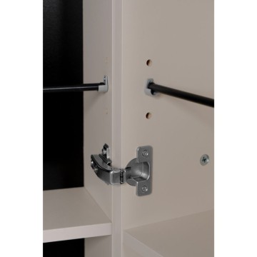Scarpiera cashmere 2 ante con scomparti Lugo02A 74x34x181