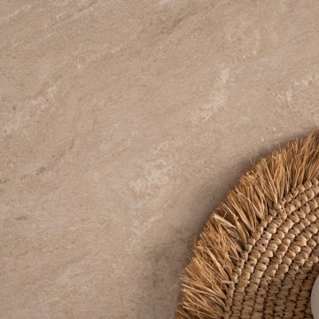 Tavolo rettangolare allungabile Houston80B sabbia e bianco 120x80x75H