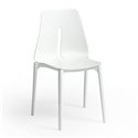 Sedia Oblong polipropilene bianco