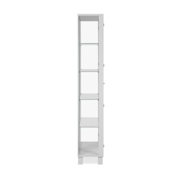 Vetrina colore bianco con 2 ante e 4 ripiani Albi52A 62x33x189H