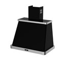 Cappa aspirante colore nero opaco con cornice inox Era90 Samet
