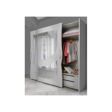 Camera da letto completa bianca modello Briel