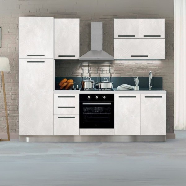 cucina completa bianca