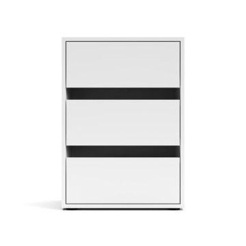 Cassettiera 3 cassetti colore bianco Smart ST2 50.8x39.6x71.3H