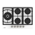 Piano Cottura gas 5 fuochi 70 cm vetro bianco Samet Dafne70