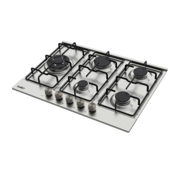 Piano Cottura gas 5 fuochi 70 cm acciaio inox Samet Ercole2